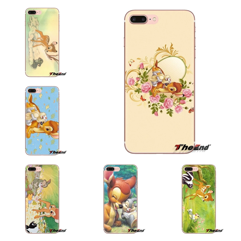 Прозрачные чехлы из ТПУ красивый постер Bambi и Thumper для Samsung Galaxy S3 S4 S5 Mini S6 S7 Edge S8 S9 S10