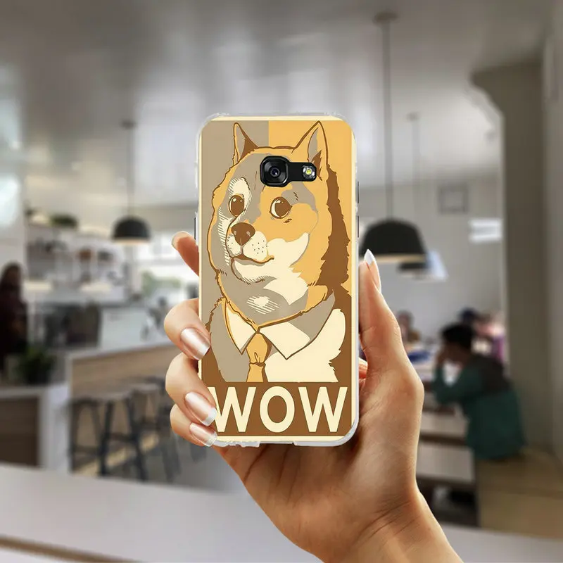 Модные красивые Doge мем силиконовый мягкий чехол накладка из ТПУ сотовый Чехол