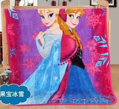Disney Frozen Elsa Ann Микки Маус Человек-паук автомобили ребенок мальчик Девочка Пледы мягкий коралловый бархат четыре сезона теплое одеяло диван коврик - Цвет: F