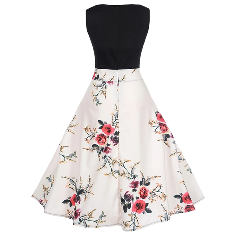 ISHINE 2017 модное винтажное чайное платье с высокой талией летние женские ретро