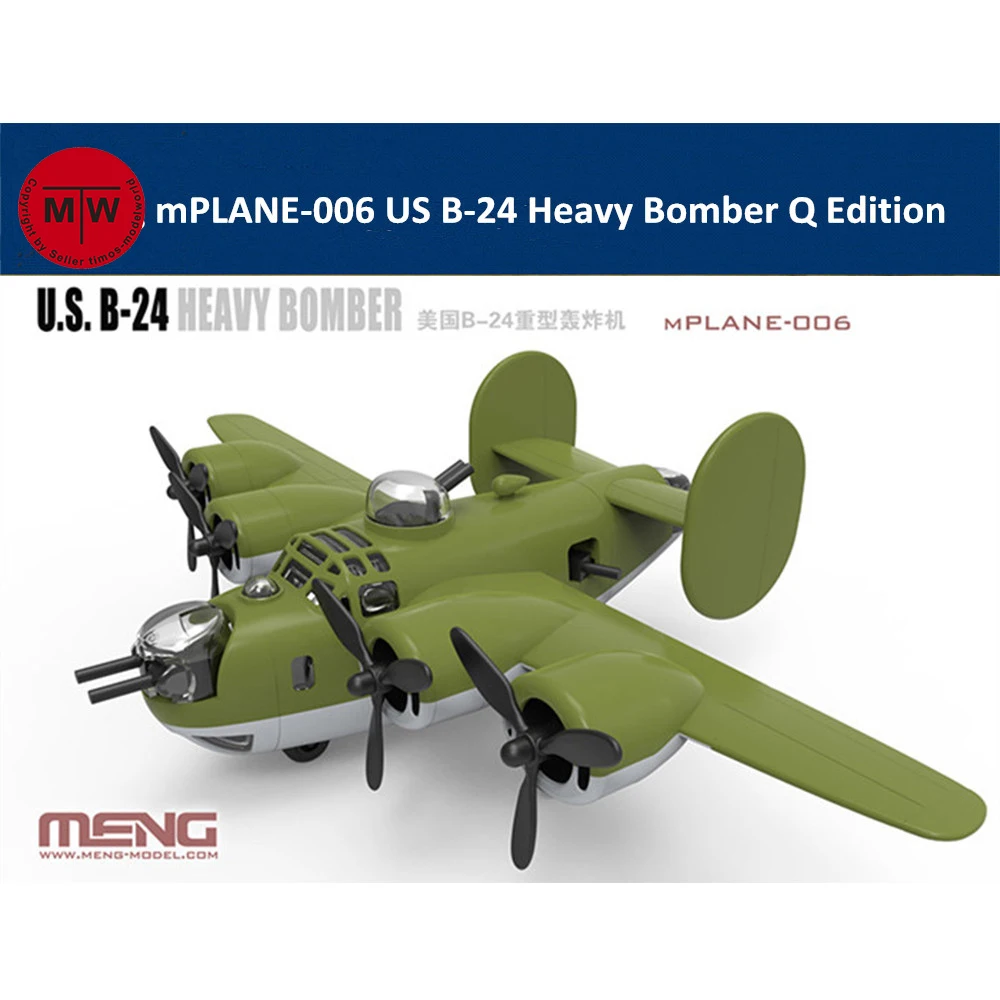 

Meng mPLANE-006 US B-24 Heavy Bomber Cute Q Edition Plastic Assembly Model Kits