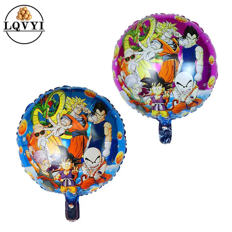 50 шт. 18 дюймов Dragon Ball Sun Wukong из алюминиевой фольги, Ксеноновые шары, Мультяшные шары, украшения для дня рождения, Детские шары, игрушки - Цвет: Светло-серый