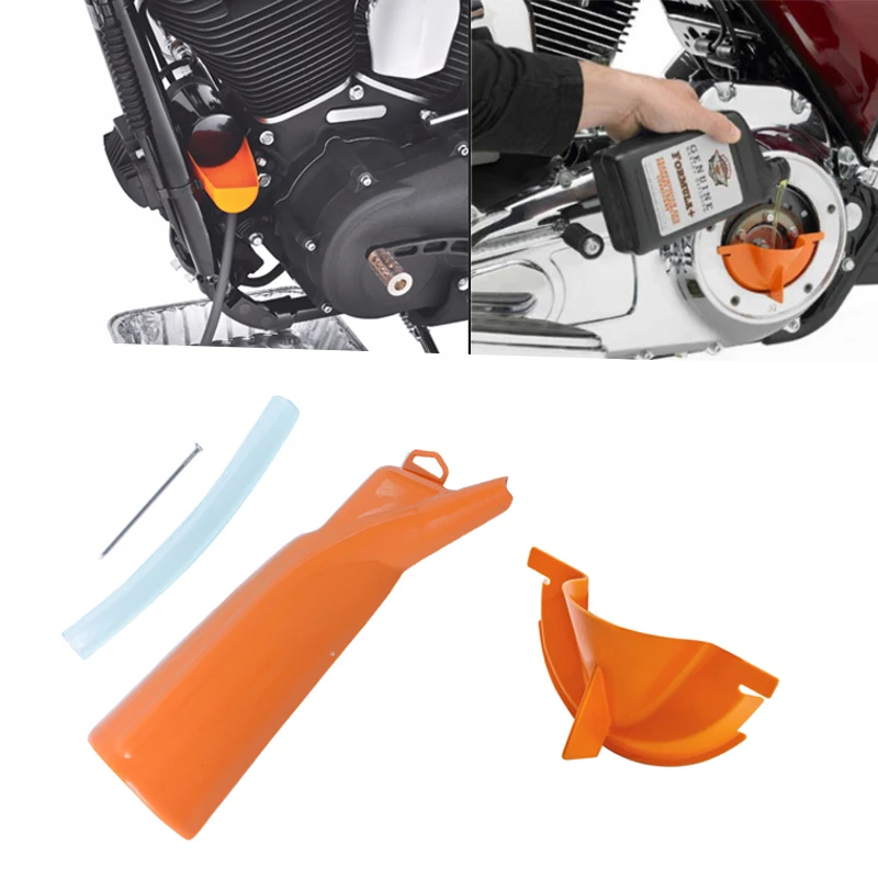 Основной Чехол для мотоцикла с наполнителем маслом Воронка Оранжевый Пластик