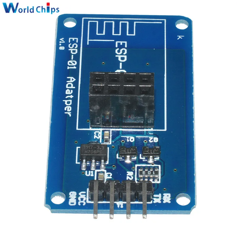 ESP8266 ESP-01 ESP01 Serial WiFi Wireless Adapter Module 3.3V 5V Compatible Board For Arduino R3 Microcontroller One | Электронные
