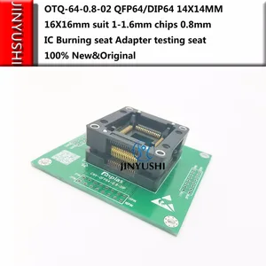 Opentop OTQ-64-0.8-02 QFP64DIP64 ENPLAS 14*14 мм 16*16 мм костюм 1-1,6 мм чипы 0,8 мм IC АДАПТЕР горения сиденье тестовый сокет тестовый стенд