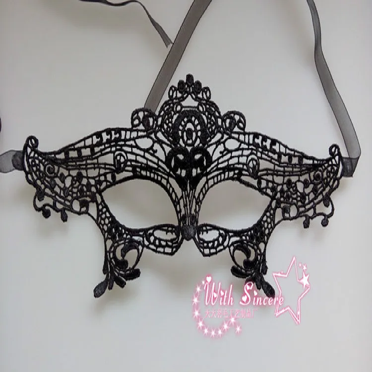1 шт. Сексуальная загадочная Женская кружевная маска для глаз готическая Черная