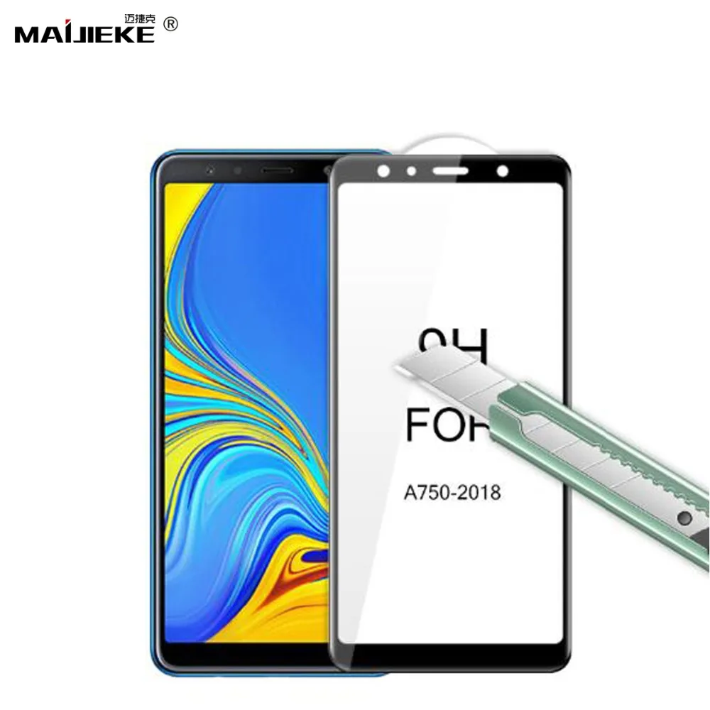 Настоящее 5D полный охват закаленное Стекло для samsung A7 2018 A750 Экран протектор Galaxy