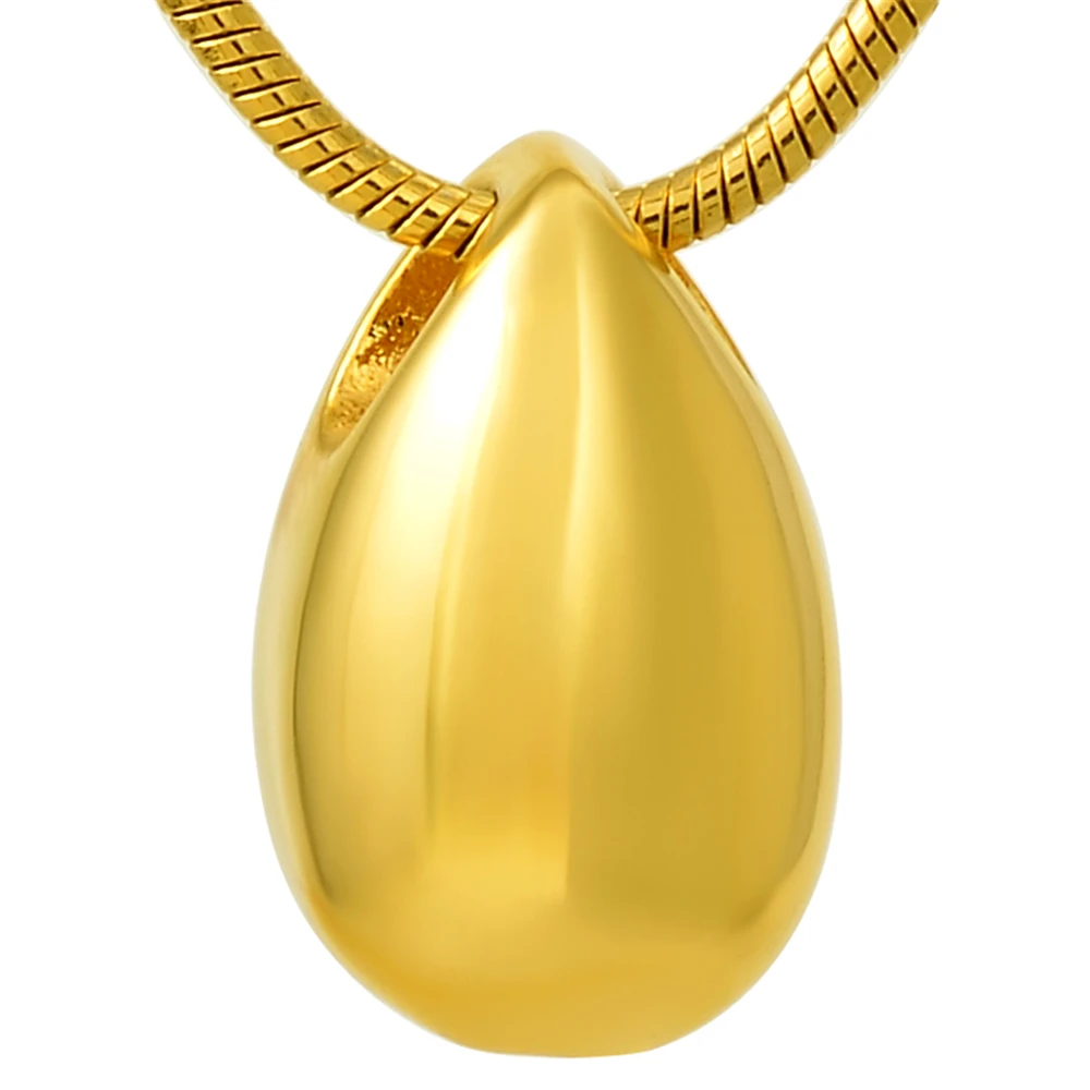 Памятный кулон Tear Drop Shape ожерелье с кремационной урной для праха Φ Подвеска из