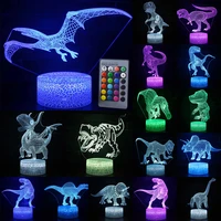 dragon series night light 3d led night lamps remote touch control for kids christmas gift home decoration usb powered d30