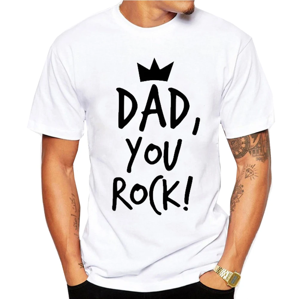 Picture-5 Супер папы футболки Для мужчин топы Повседневное модель Father's Day Футболка короткий рукав забавные papa и I Love Отца и Сына Подарочная футболка футболки Camisetas футболка Homme - Цвет: Picture-5