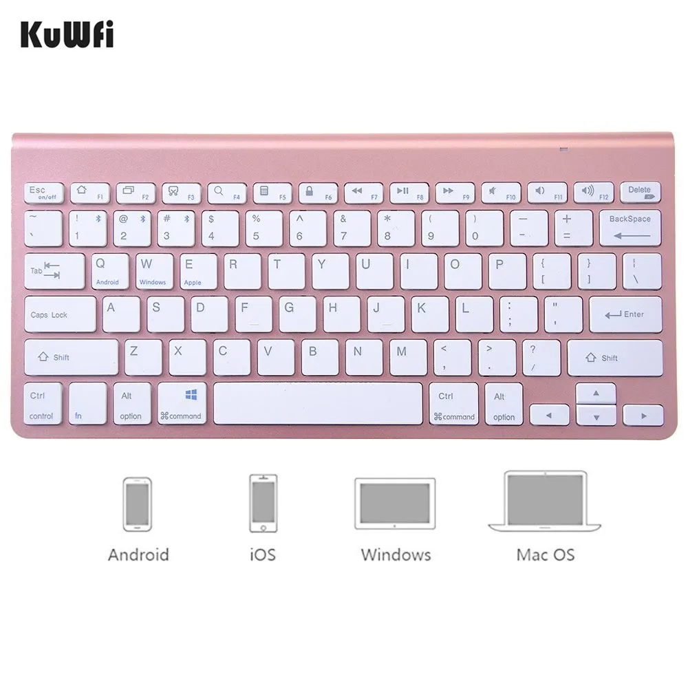 Беспроводная клавиатура KuWFi K1280 Bluetooth 3 0 URCO Ultraslim Портативная мультимедийная для