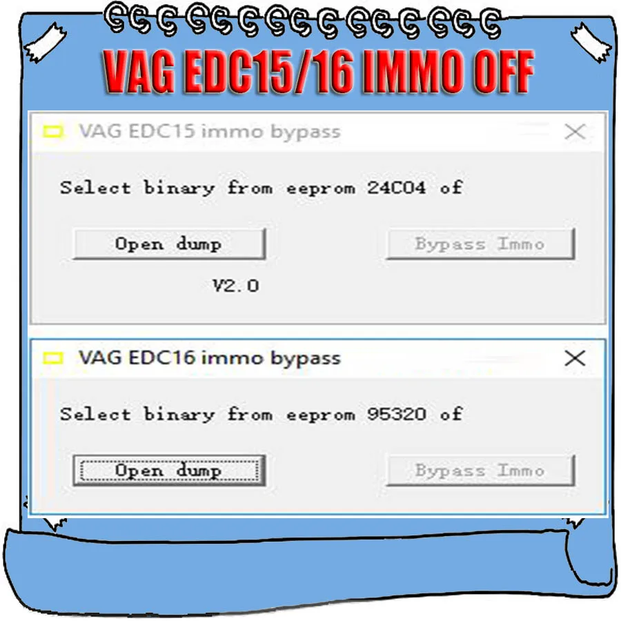VAG EDC15 EDC16 Immo Off Bypass иммобилайзер для EEPROM 24C04 95320