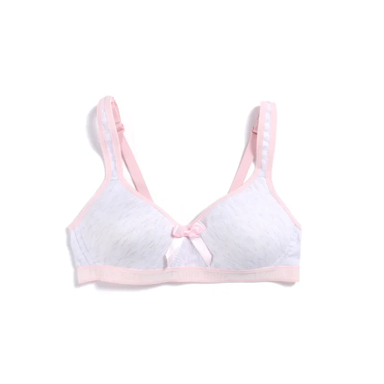 Тренировочные бюстгальтеры для подростков детское нижнее белье с бантиком
