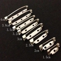 500pcs 152025303235384045mm safety lock back bar pin diy brooch base use for brooch and hair jewelry