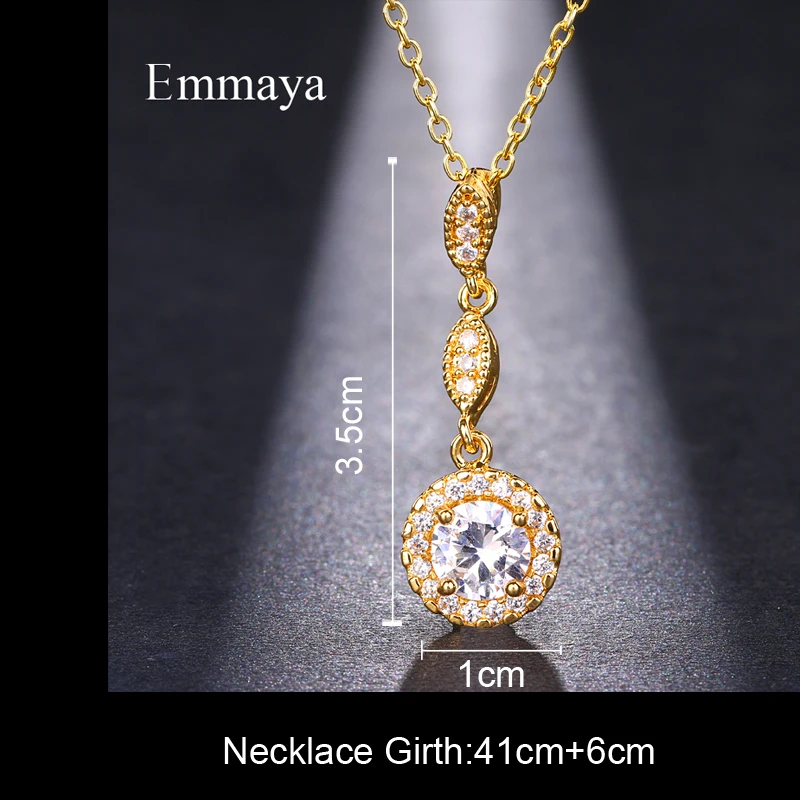 Женское винтажное ожерелье с цветком из циркония Emmaya 3 цвета ювелирные украшения