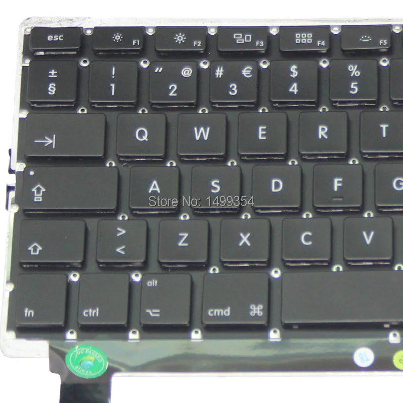 Подлинная A1286 португальский клавиатура с подсветкой для Apple Macbook Pro 15 ''A1286