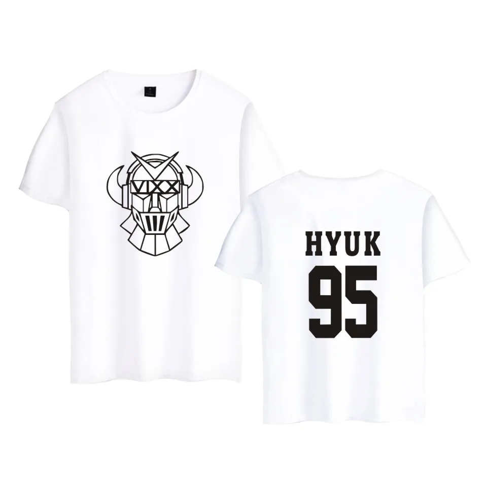 Летняя футболка Kpop Vixx хлопковая Футболка для женщин и мужчин VIXX HONGBIN HYUK KEN LEO N Рави