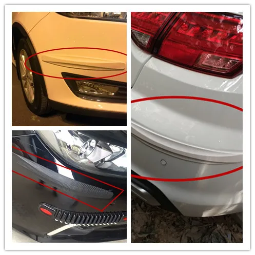 

New Car Styling Rubber Guard Strip Crash Bar Sticker For Nissan Almera B10 N16 Bluebird Moco Note Pulsar P12 FF-L Accessories