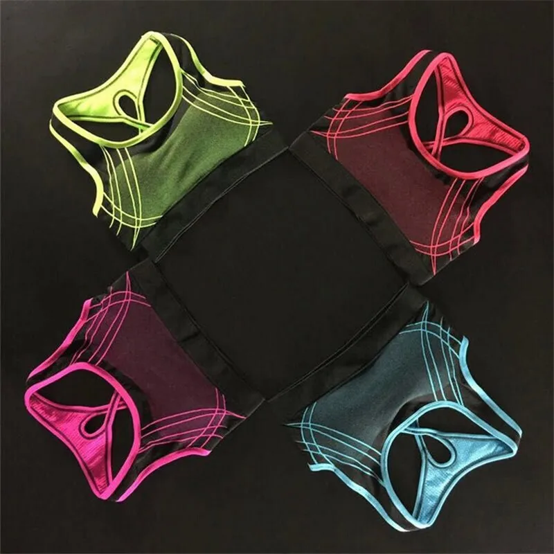 100 шт./спортивный бюстгальтер спортивный для фитнеса мягкий эластичный бесшовный