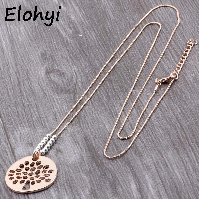 

Женское винтажное ожерелье и подвеска ELOYHI, длинное ожерелье из сплава в богемном стиле