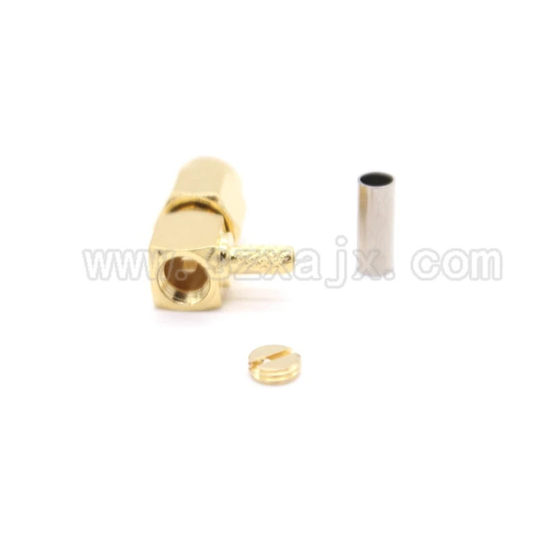 JX 10 шт. РЧ разъем RP SMA мужской правый угол обжимные клещи для RG316 RG174 LMR100