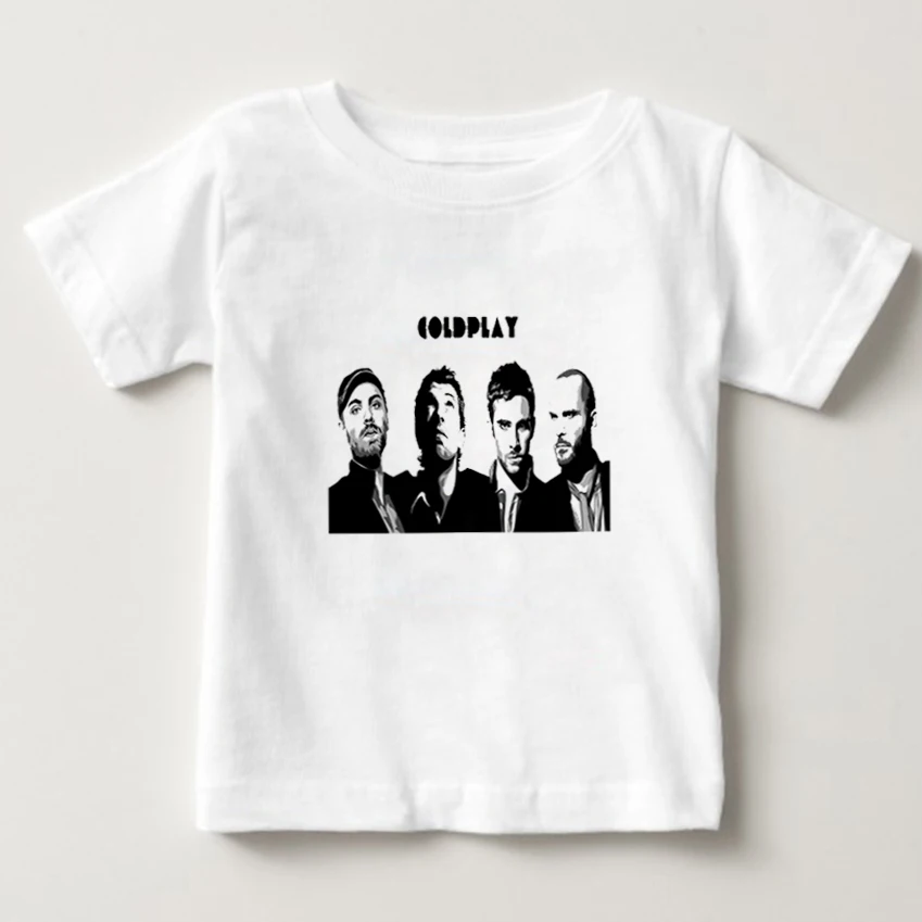 2020 детская футболка Britpop рок группа Coldplay детский летний топ для мальчиков/девочек