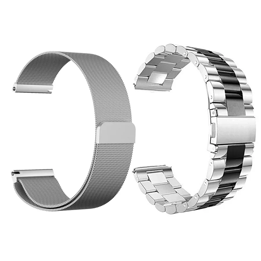 2 шт./упак. ремешок для часов для samsung Galaxy watch Active 40 мм/Watch 42 мм/Watch 46 мм Миланский ремешок для браслета gear S3 S2
