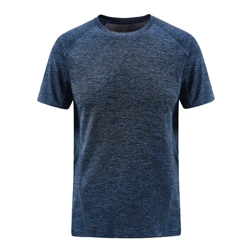 8912 denim blue Простой креативный дизайн, быстросохнущие футболки больших и высоких размеров с круглым вырезом, мужские футболки, Новое поступление, летняя Стильная мужская футболка с коротким рукавом - Цвет: 8912 denim blue
