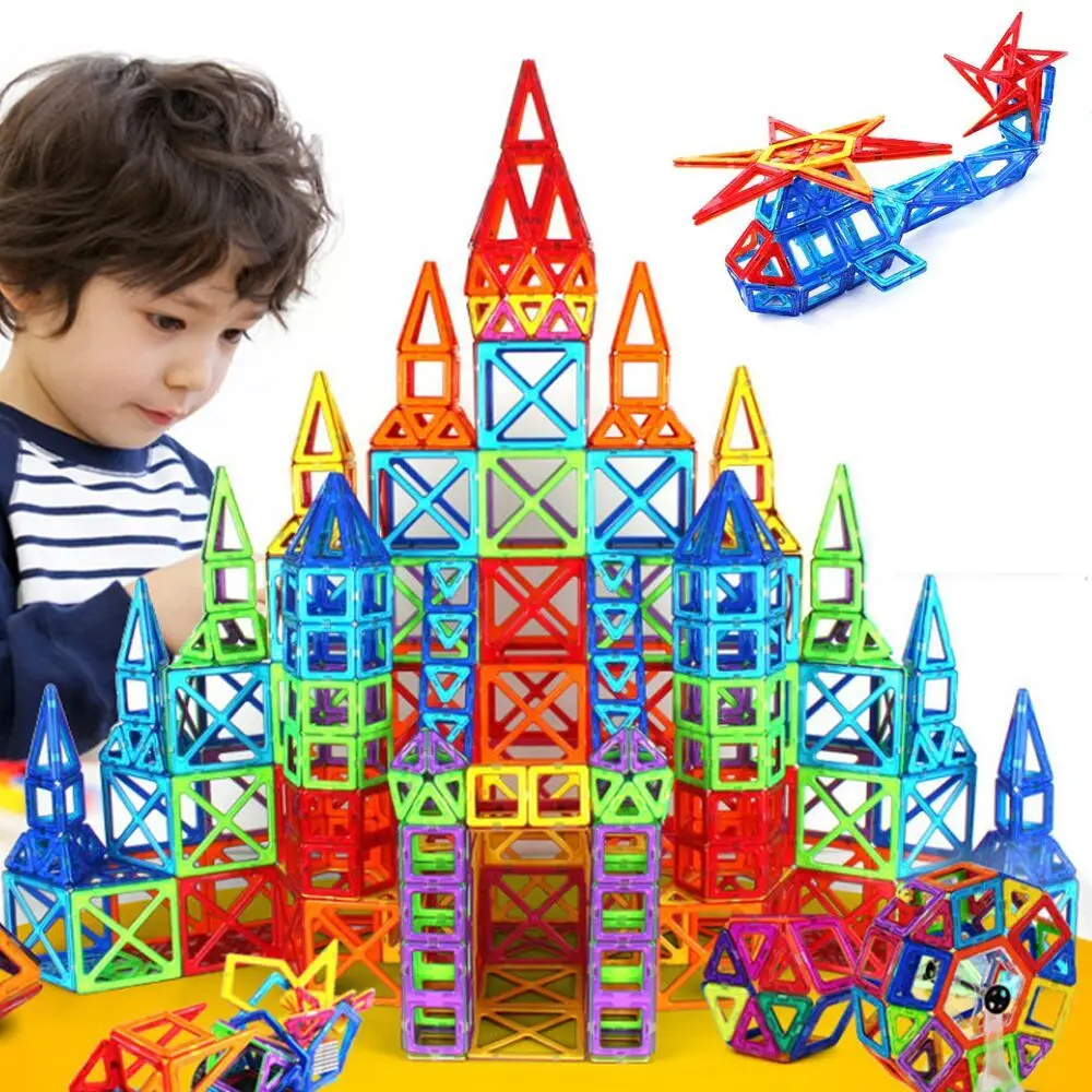 Vavis Tovey Big Tiles Designer Construction Set Model &amp Building Plastic Magnetic Blocks Toys Kids Gift Brinquedos | Игрушки и хобби