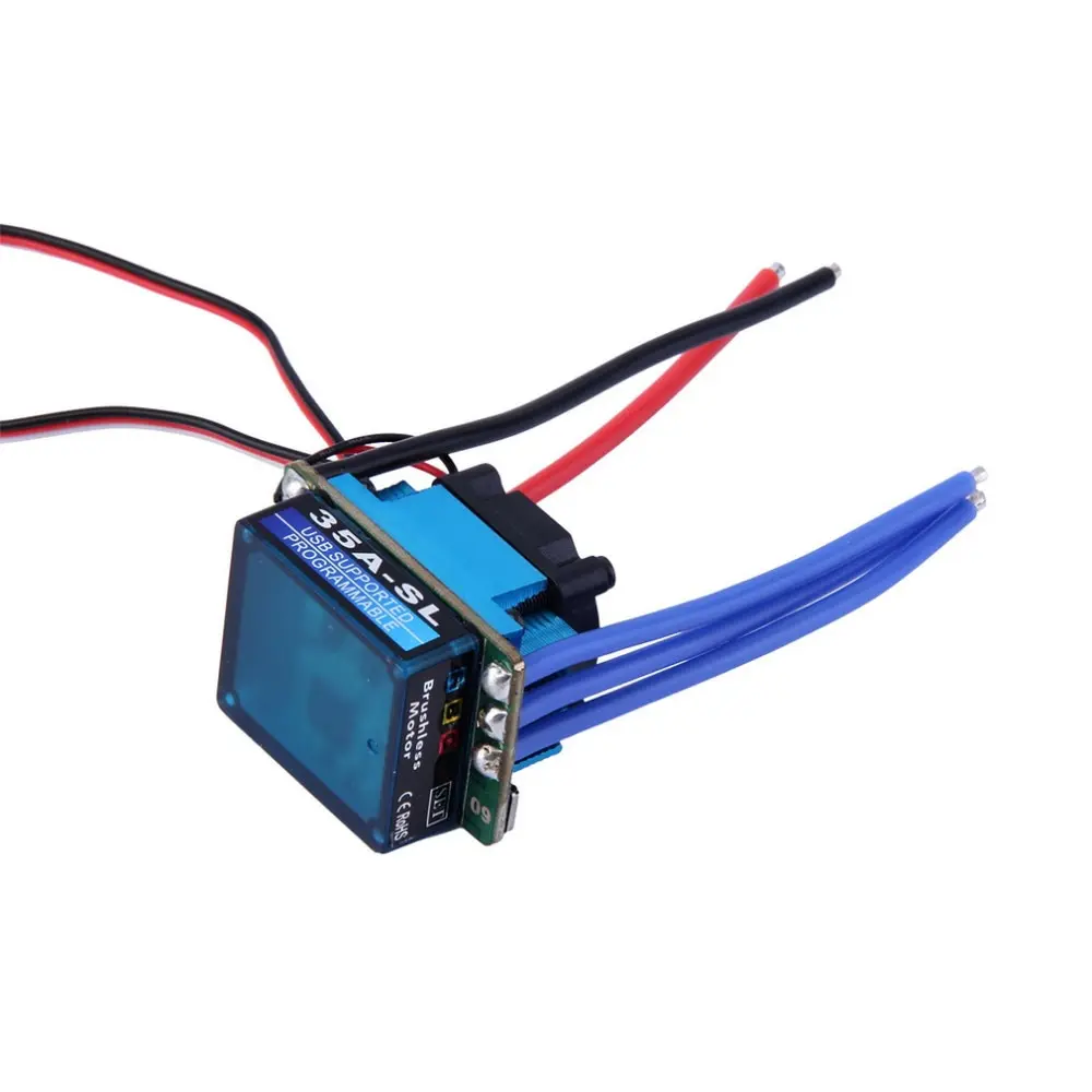 RC Racing 25A 35A 60A SL Бесщеточный Регулятор скорости ESC для 1/10 1:10 1:12 автомобильный