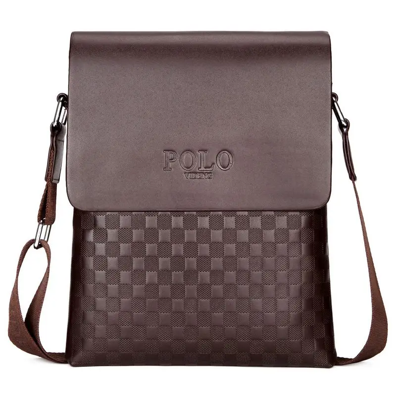 Маленькая мужская сумка на плечо Повседневная кожаная через для мужчин ноутбука