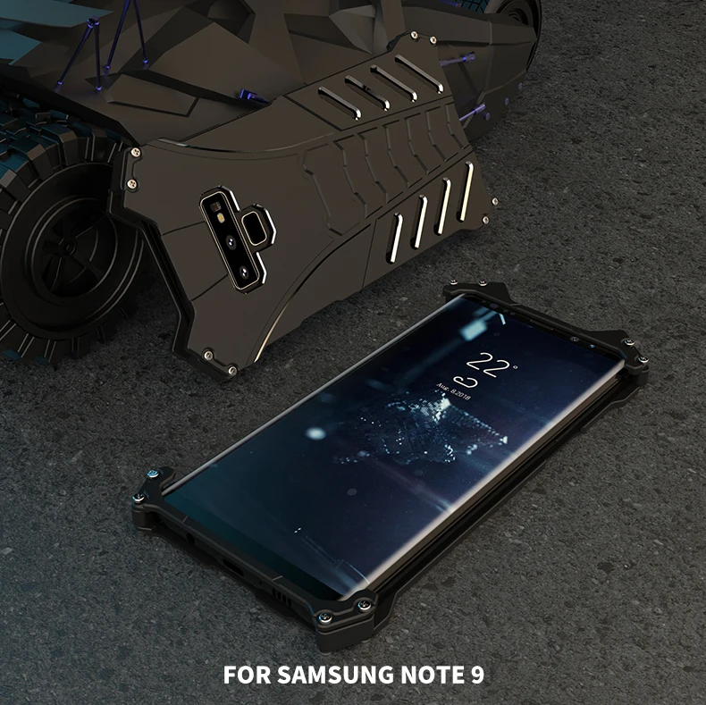 R-JUST Бэтмен металлический корпус для Алюминий чехол для телефона для samsung galaxy NOTE10 плюс note9 note8 s8 s9 S10 плюс 5G S7 E Открытый Чехол для скалолазания