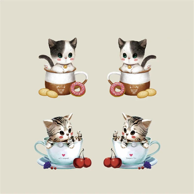 Милая футболка с нашивкой в виде кота для домашних животных наклейкой на пресс