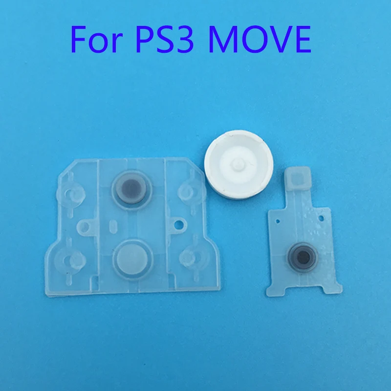 100 комплектов резиновый кнопочный коврик для Sony Play Station 3 PS3 Move контроллер