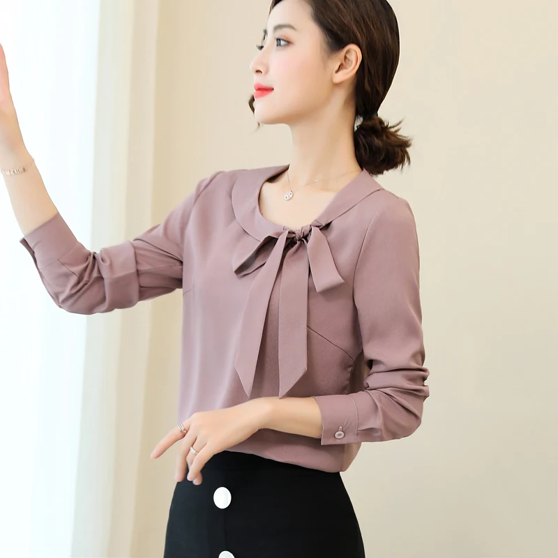 

Cheap wholesale 2018 new summer Hot selling women's fashion casual chiffon shirt FW7