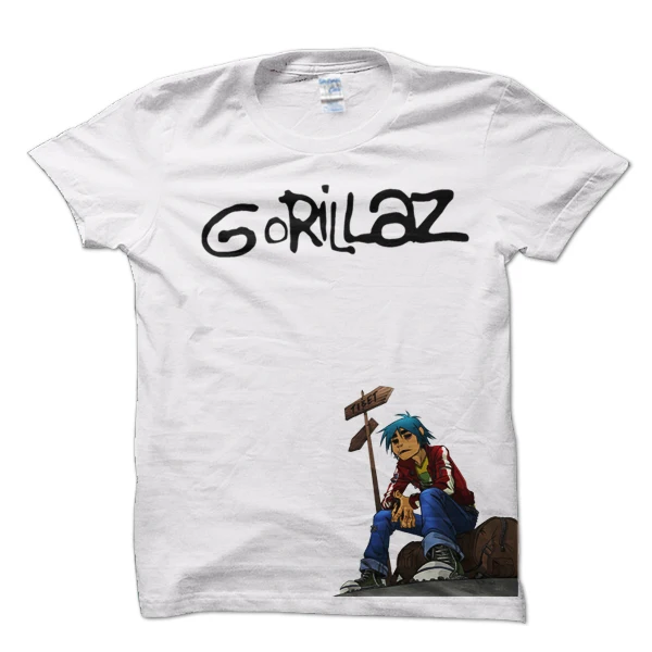 Cheap Mens Logo Gorillaz T-shirt Print 