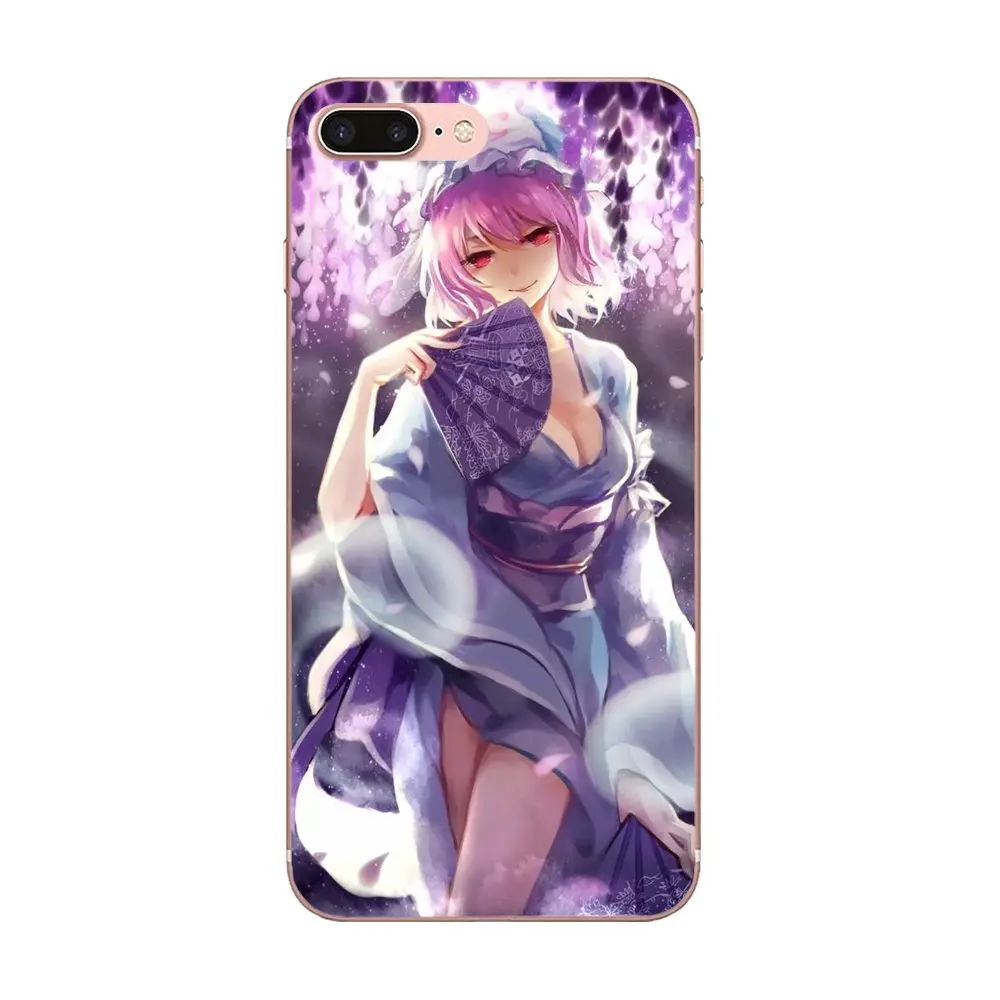 Touhou Project Saigyouji Yuyuko мягкий чехол для мобильного телефона Xiaomi Mi3 Mi4 Mi4C Mi4i Mi5 Mi 5S 5X 6 6X A1