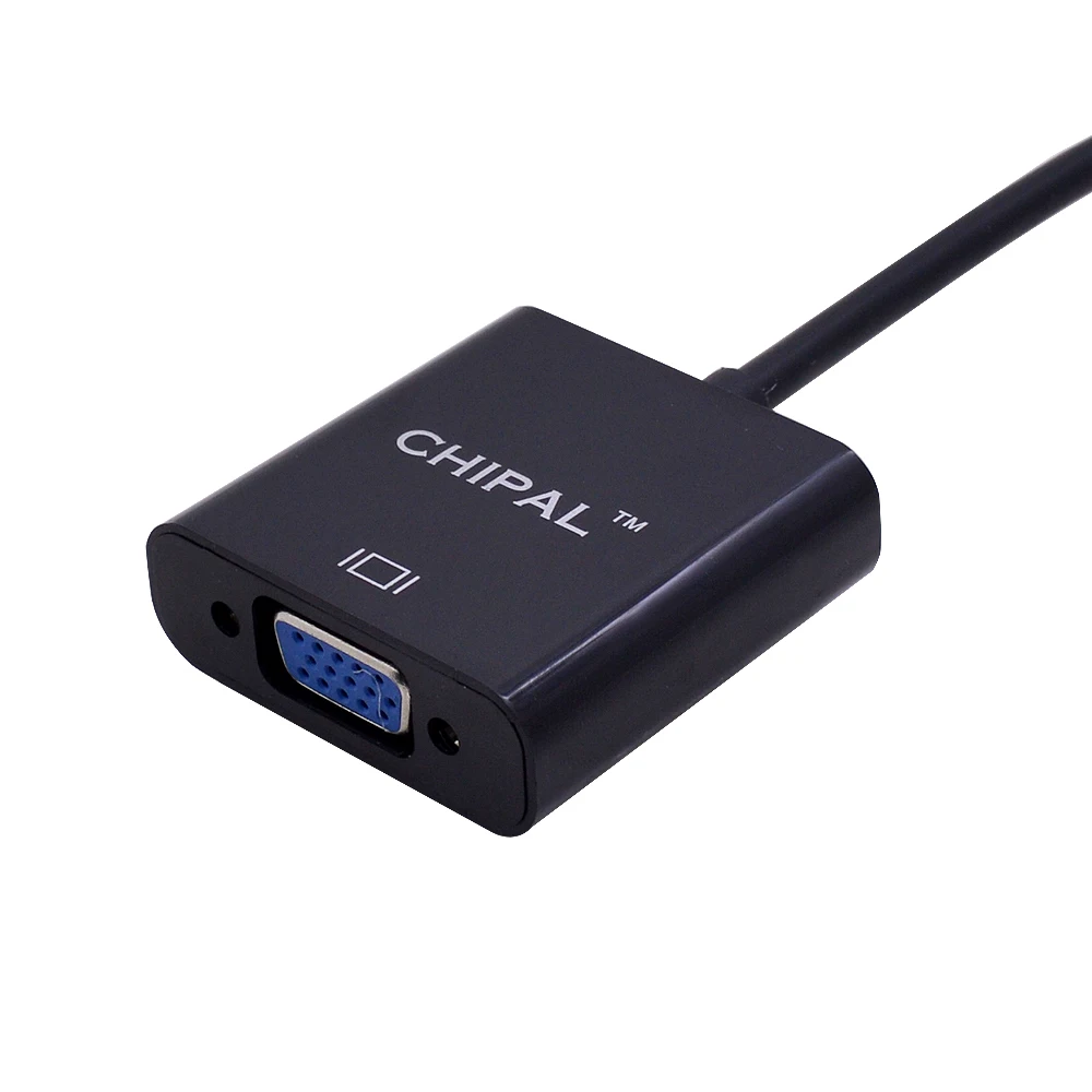 CHIPAL 10 шт. HD 1080P для HDMI в VGA адаптер-кабель ноутбука планшета HDTV монитора |