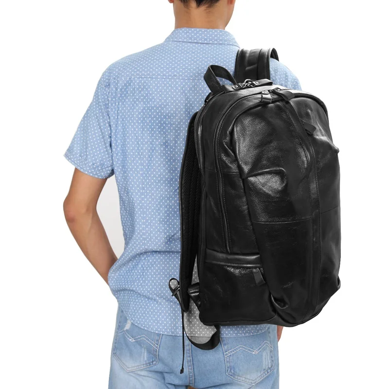 Мужской большой рюкзак из натуральной кожи 7340A|large leather backpack|large capacity backpackbackpacks for