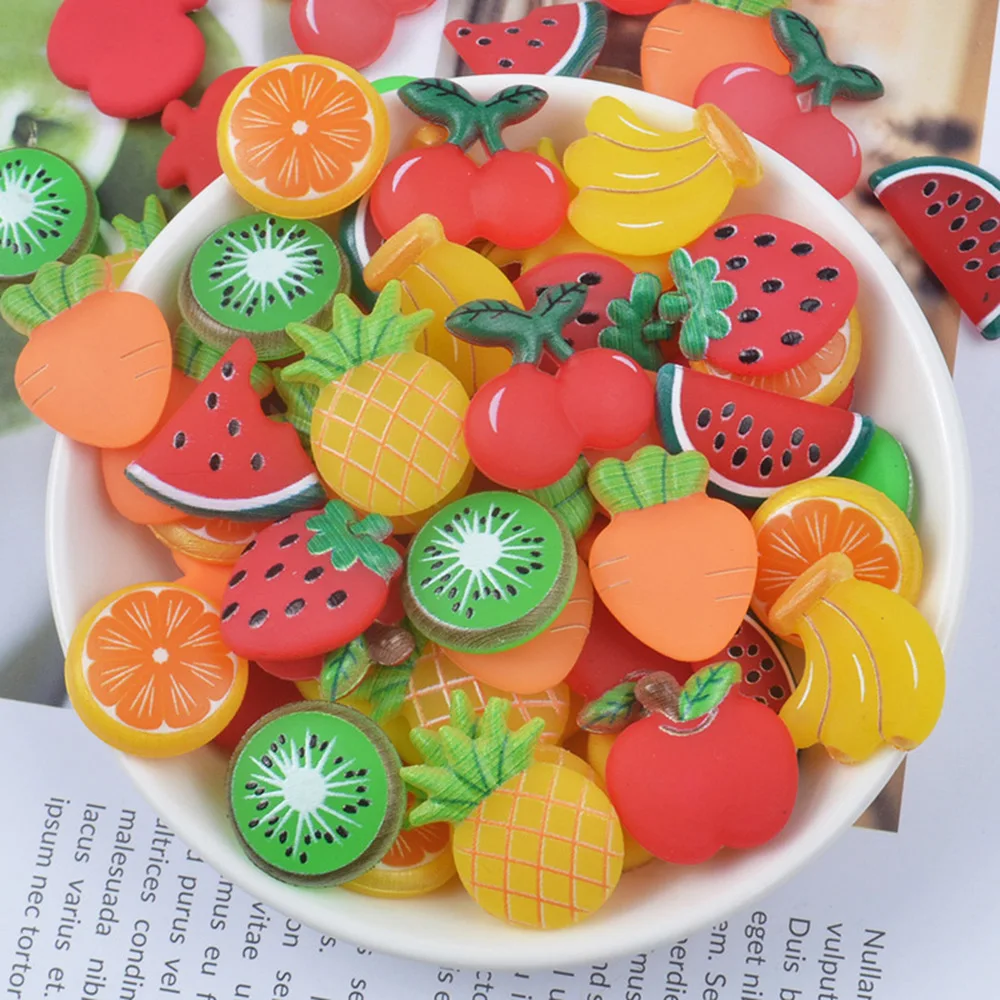 10 шт. милые Diy Lizun фрукты поставки слаймов аксессуары чехол для телефона украшения