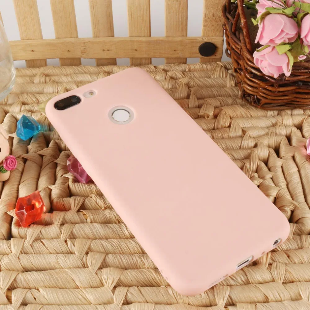 Silicone Case For Huawei Honor 9 lite New Soft TPU Matte Back Cover Coque Girls Color Cute Shell |
