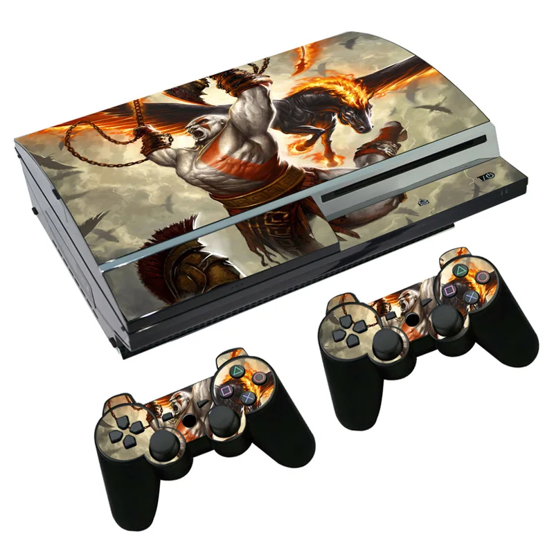 Для версии бога войны кожи Стикеры наклейка для PS3 жира Игровые приставки 3 консоль и контроллеры для PS3 жира шкуры виниловая клеящаяся пленка
