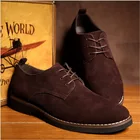 Мужские кожаные туфли в британском стиле, деловые мокасины для отдыха, деловые кроссовки со шнуровкой и острым носком, большие размеры 38-48