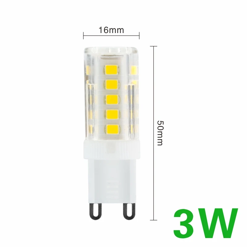 3W G9 светодиодный светильник 3 Вт, 4 Вт, 5 Вт, 7 Вт, AC220V 2835SMD светильник лампы заменить 30 40 50 70 Вт галогенная лампа для люстры - Испускаемый цвет: 3W