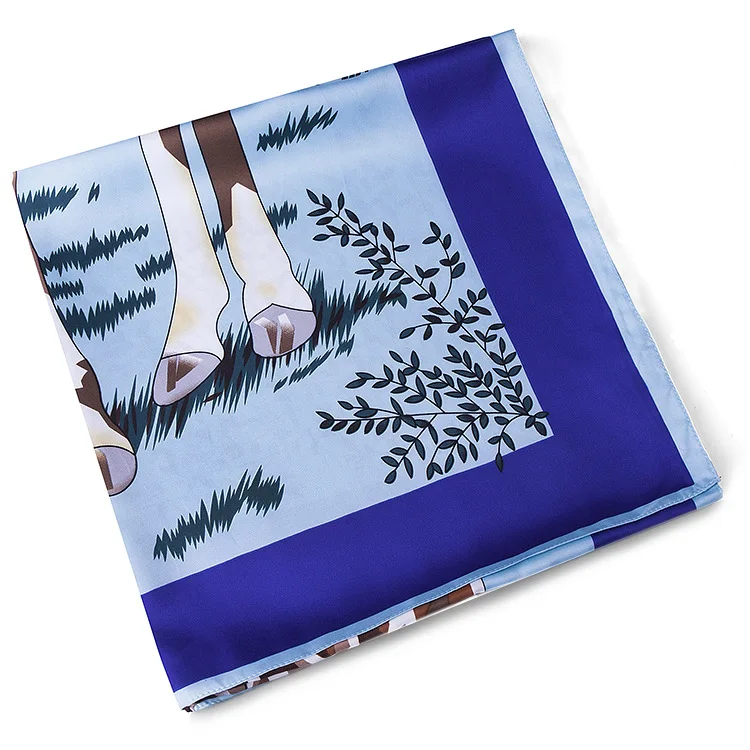 Лидер продаж! Женский шарф с жирафом 130x130 см |