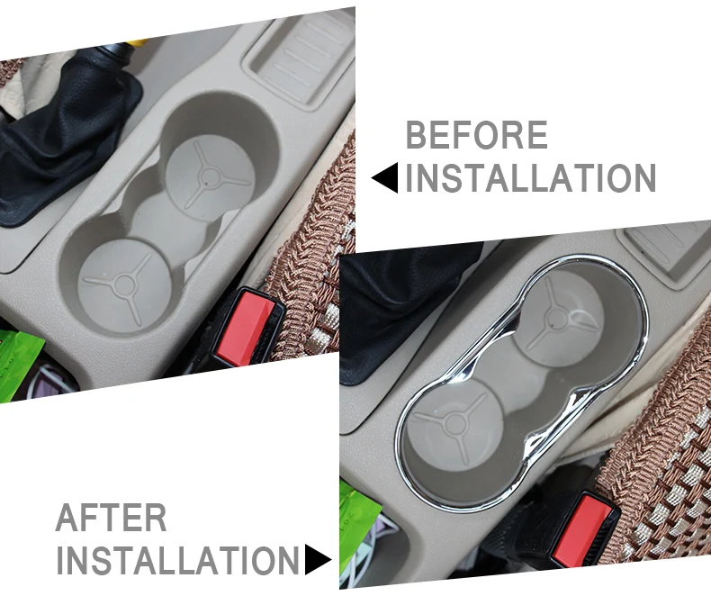 Стайлинг автомобиля специальный декоративный стакан для воды отделка ABS Chrom