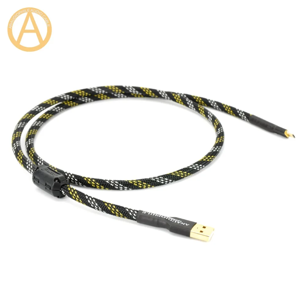 HIFI USB к Micro USB кабель для компьютера DAC мобильного телефона планшета usb тип A к Micro USB кабель передачи данных аудио, ручной работы