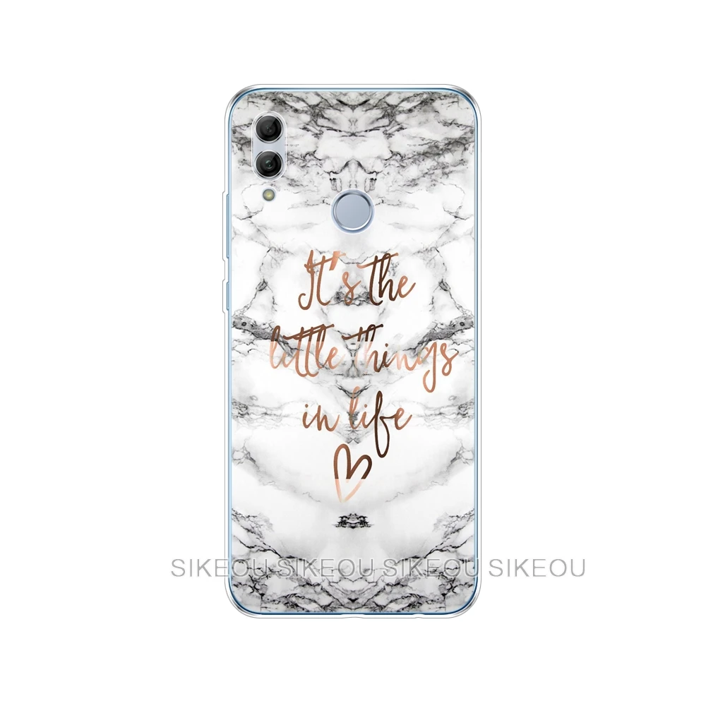 10895 Силиконовый чехол для телефона huawei honor 10 20 V20 V10 view для huawei honor 9 8 10 lite 7x 6c pro marble модный дизайн - Цвет: 10895