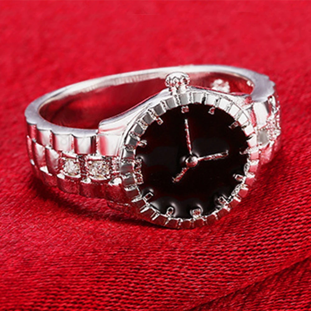 CC ювелирные изделия посеребренные модные круглые часы кольца для женщин модное