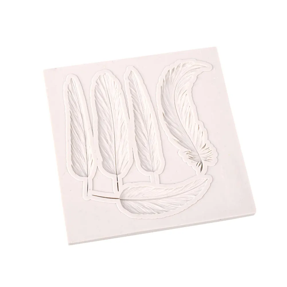 Форма для торта с листьями и перьями силиконовая форма выпечки DIY | Дом сад